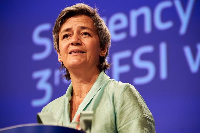 La vicepresidenta de Competncia de la Comissió Europea, Margrethe Vestager