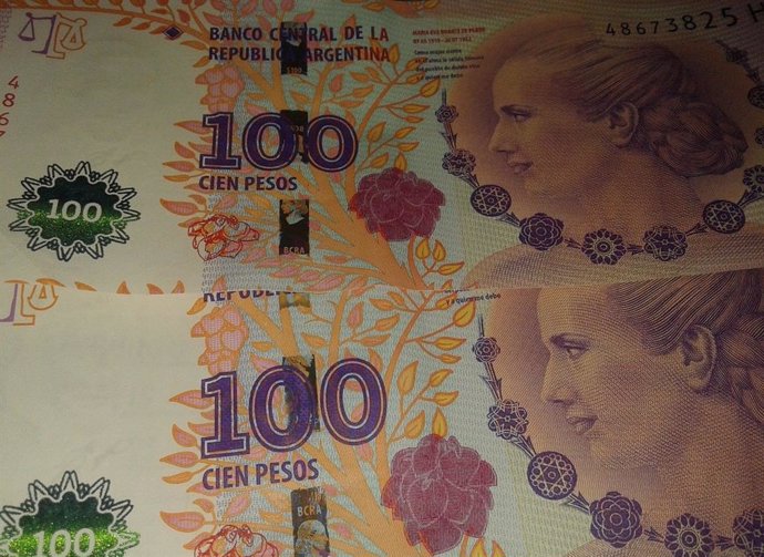 Billetes de peso argentino