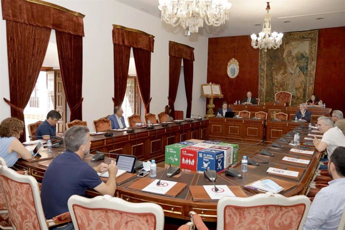 Primera junta de gobierno de la Diputación tras la pandemia del covid-19