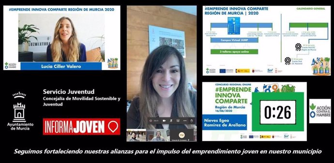 La concejala de Movilidad Sostenible y Juventud, Rebeca Pérez, ha participado esta mañana en la inauguración del concurso nacional online 'Emprende, Innova, Comparte'