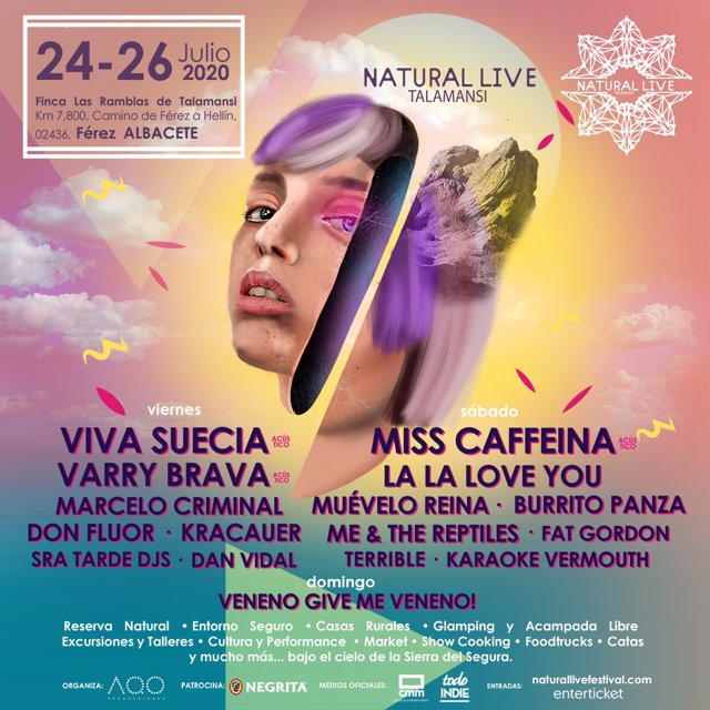 Cartel de Natural Live Festival en Férez.