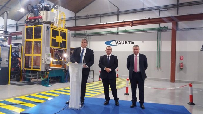   Presentación de las nuevas instalaciones de Vauste Spain en Gijón, en 2018
