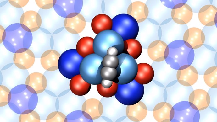 Aspecto del motor molecular de 16 átomos
