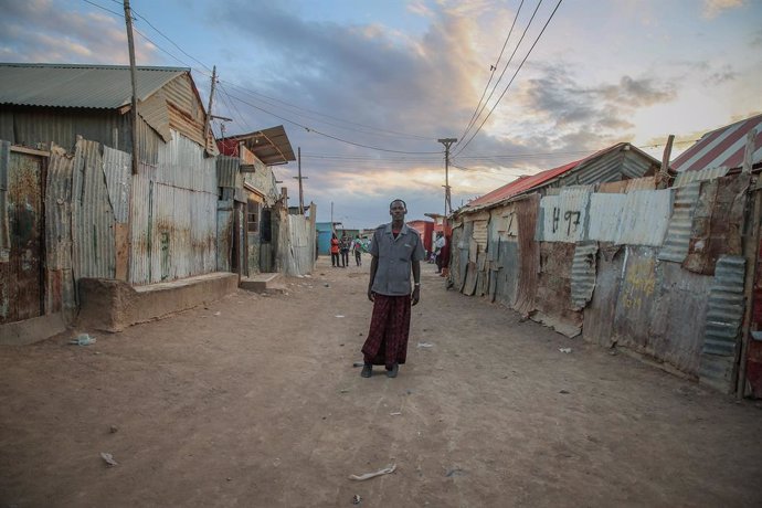 Un desplazado en Somalia