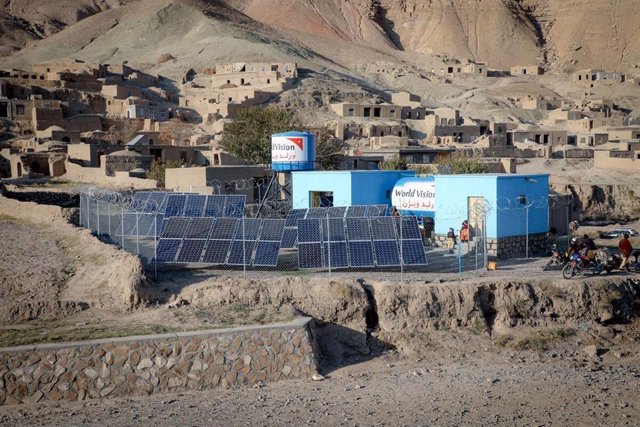 Bombas solares de agua en Afganistán en un proyecto de World Vision