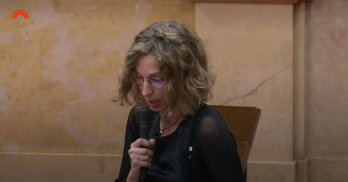 La consellera de Empresa ngels Chacón durante el pleno del miércoles 17 de junio