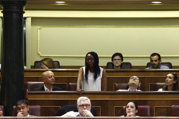La diputada de Podemos Rita Bosaho en el Congreso