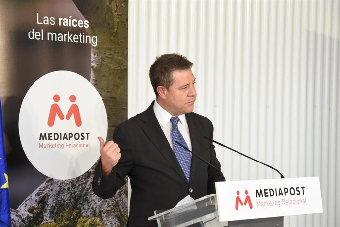 El presidente de C-LM, Emiliano García-Paage, en Mediapost.