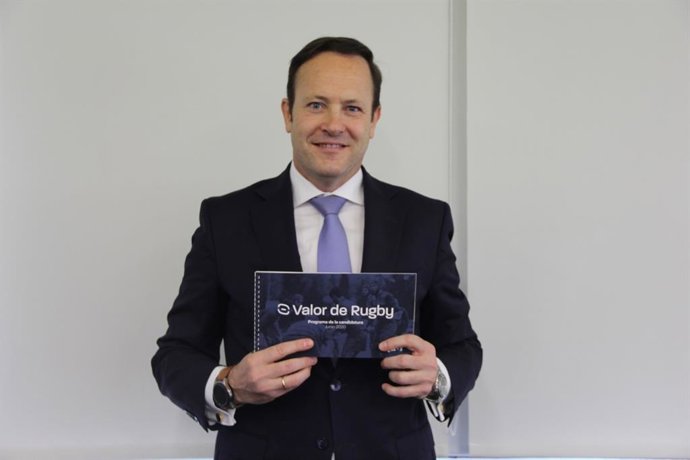 El economista y expresidente del Club de Rugby El Salvador Juan Carlos Martín 'Hansen' , candidato a la presidencia de la FER