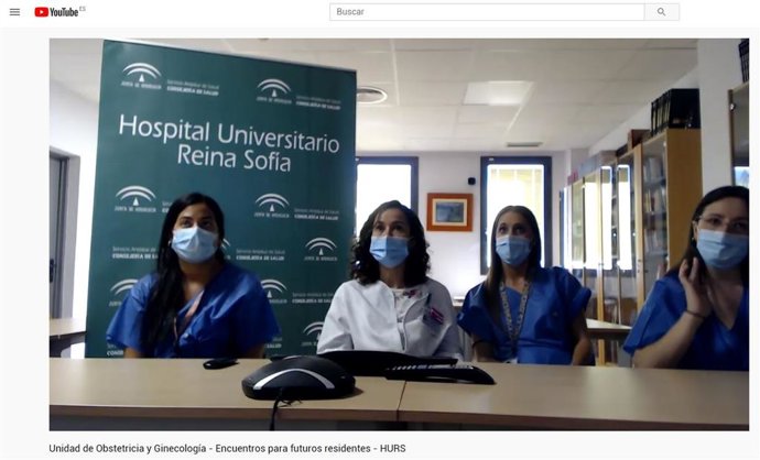La Unidad de Ginecología del Hospital Reina Sofía atiende las dudas de futuros residentes en el canal de Youtube