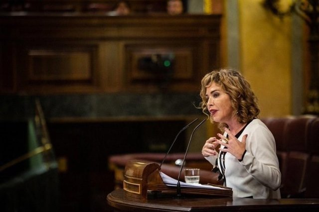 La portavoz de Educación de Ciudadanos, la diputada Marta Martín, en el Congreso en una intervención el pasado mes de febrero.
