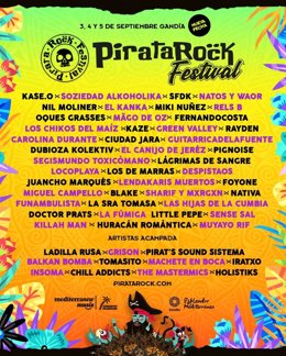 Cartel del Pirata Rock Festival 2020
