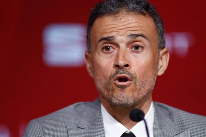El seleccionador nacional de fútbol, Luis Enrique Martínez, en la Ciudad del Fútbol de Las Rozas