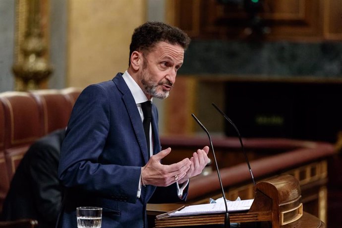 El portavoz adjunto de Ciudadanos en el Congreso de los Diputados, Edmundo Bal, interviniendo desde la tribuna de la Cámara Baja.