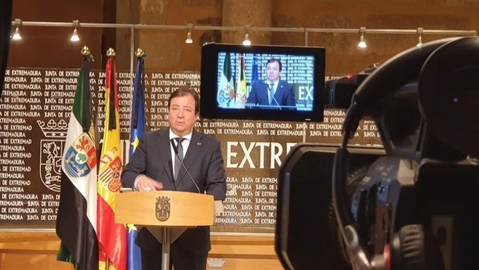 Vara en una imagen de archivo de una rueda de prensa 