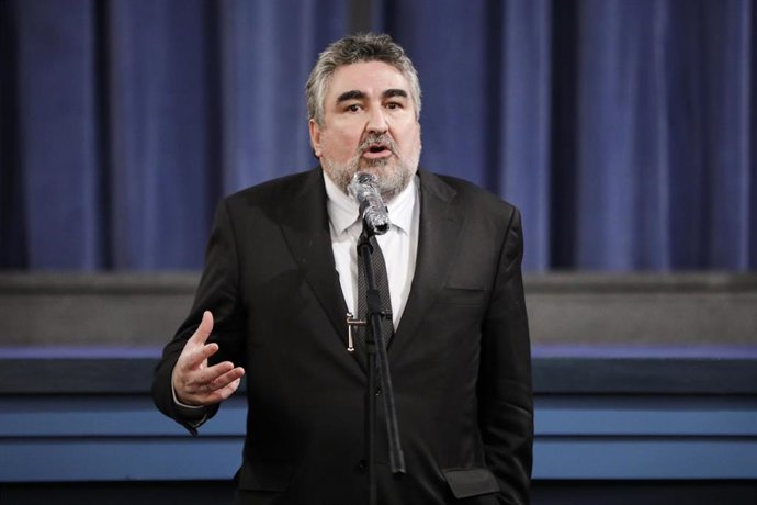 El ministro de Cultura y Deporte, José Manuel Rodríguez Uribes, presenta la reapertura del Cine Doré con la proyección de dos títulos. En el Cine Doré, Madrid (España), a 16 de junio de 2020.