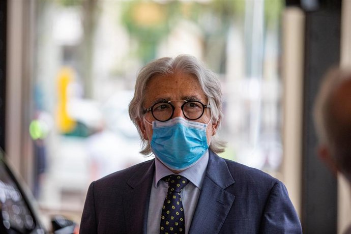 El presidente de Foment del Treball, Josep Sánchez Llibre, durante la inauguración institucional de Casa Seat, en Barcelona, Catalunya (España), a 16 de junio de 2020.