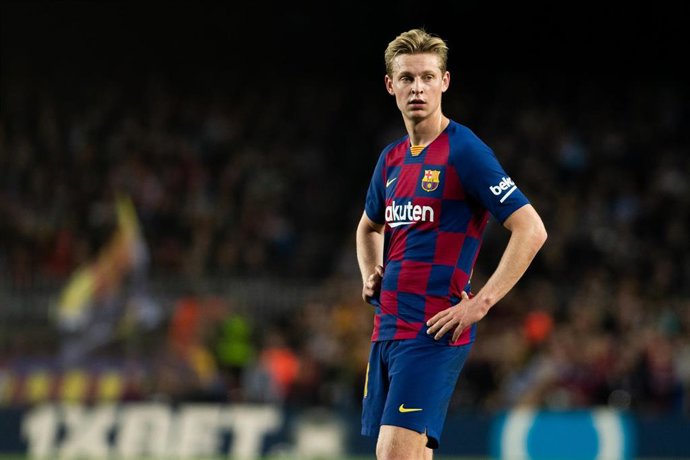 De Jong en un partido del Barcelona