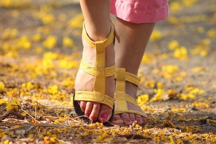 Uso de sandalias en verano