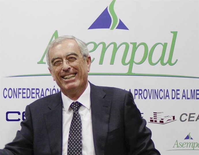 El presidente de la confederación empresarial de la provincia de Almería (Asempal), José Cano 