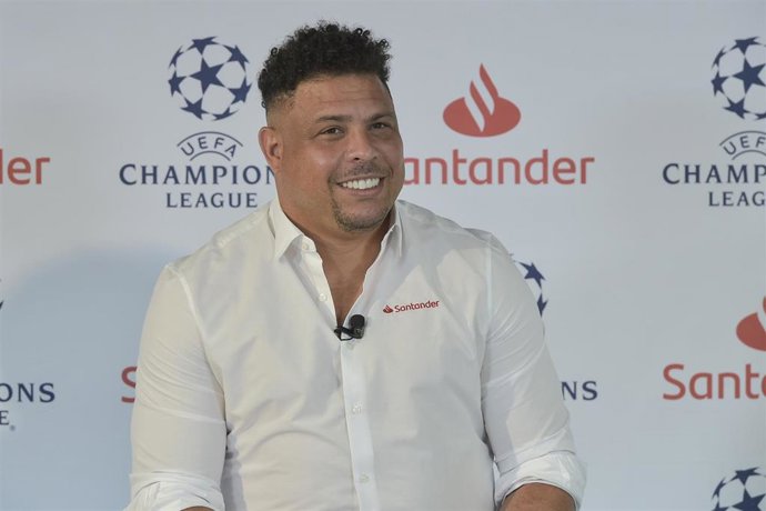 Ronaldo Nazario durante un acto como embajador del Banco Santander