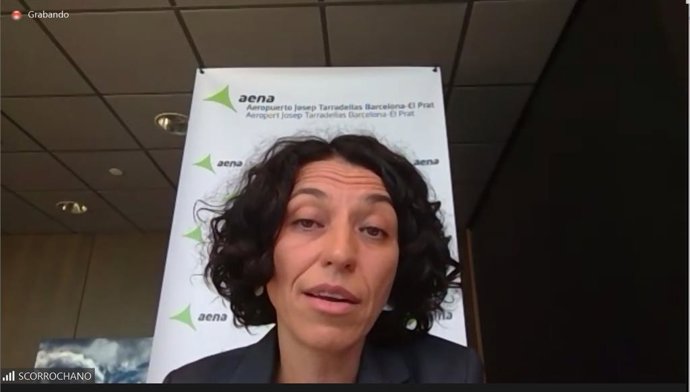 La directora de l'Aeroport de Barcelona, Sonia Corrochano