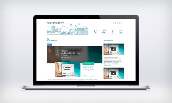 Imaxe do novo portal televisivo de Afundación