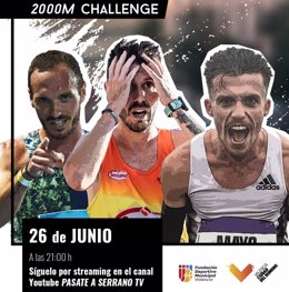 Abadía, Chiki Pérez y Carlos Mayo se enfrentarán en un 2.000 metros de exhibición en Valencia