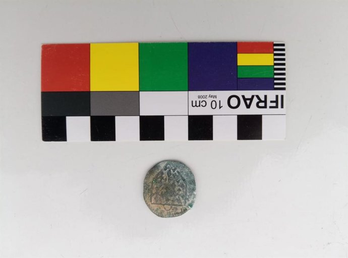 Moneda hallada en el Castillo de Planes