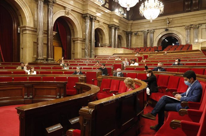 Pleno del Parlament de Catalunya.