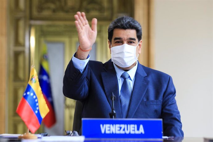 El presidente de Venezuela, Nicolás Maduro, durante la pandemia del coronavirus. 