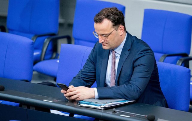 El ministro de Sanidad alemán, Jens Spahn, en el Bundestag