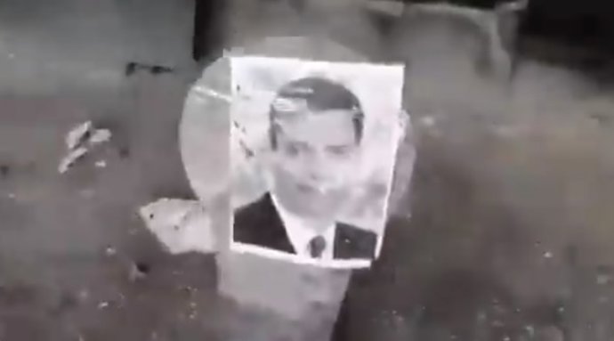 La Policía localiza en Málaga la galería donde se grabó el vídeo de los disparos a fotos de miembros del Gobierno