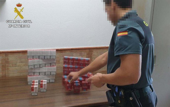 Tabaco ilegal intervenido por la Guardia Civil.