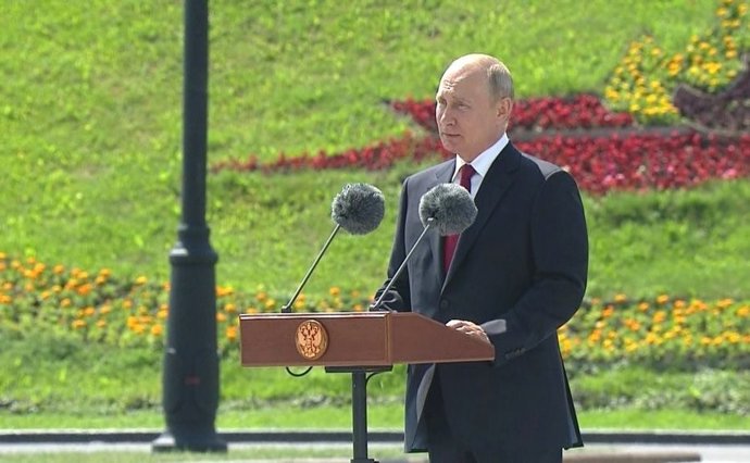 El presidente de Rusia, Vladimir Putin, en su discurso con motivo del Día de Rusia