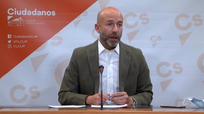 El diputado de Cs en las Cortes de Castilla-La Mancha, David Muñoz Zapata