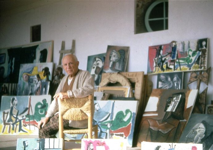 Roberto Otero (1931-2004). Picasso en su taller