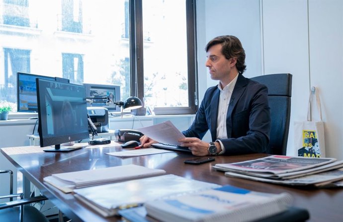 El vicesecretario de Comunicación del PP y diputado por Málaga, Pablo Montesinos