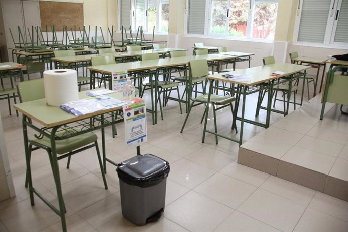 Aula en una imagen de archivo 