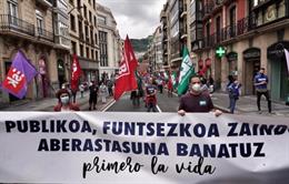 Manifestación en Bilbao de la Carta de Derechos Sociales de Euskal Herria