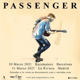 El cantante Passenger ha aplazado sus conciertos programados para octubre en Barcelona y Madrid a marzo de 2021