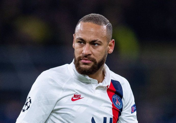 El jugador del Paris Saint-Germain Neymar, en un partido de la Liga de Campeones