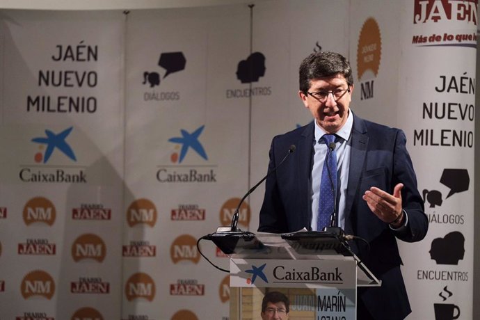 Juan Marín durante su intervención