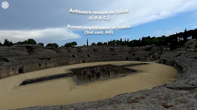 Anfiteatro del conjunto arqueológico de Itálica, en Santiponce