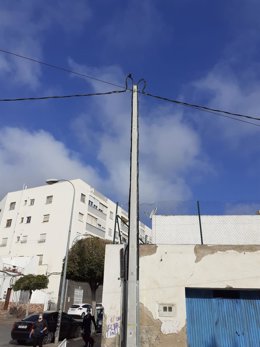 Cableado instalado en Pescadería