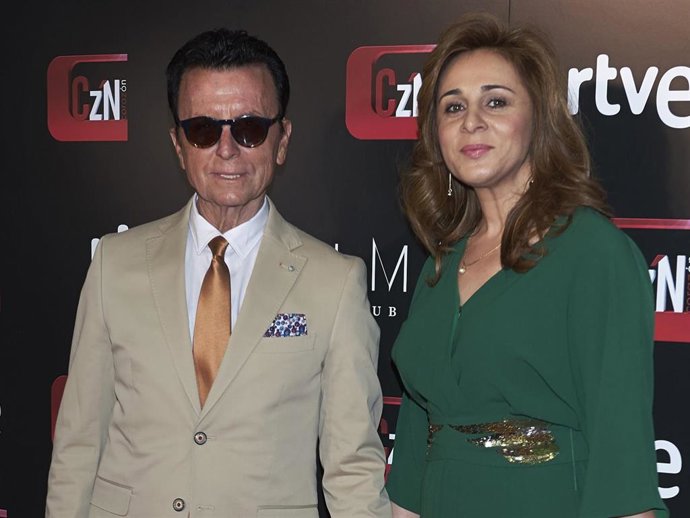 Jose Ortega Cano and Ana Maria Aldon attend 'Corazon' TV programme 20th Anniversary at the Alma club on June 27, 2017 in Madrid, Spain.