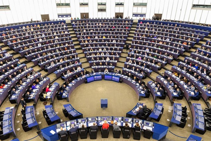Pleno del Parlamento Europeo en Estrasburgo