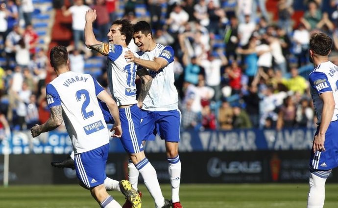 Imagen del Zaragoza-Deportivo en partido de LaLiga SmartBank