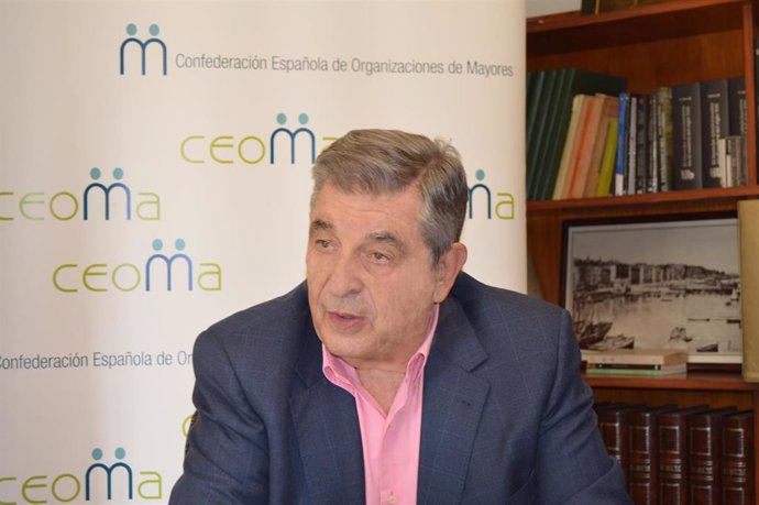 El presidente de la Confederación Española de Organizaciones de Mayores (CEOMA), Juan Manuel Martínez.