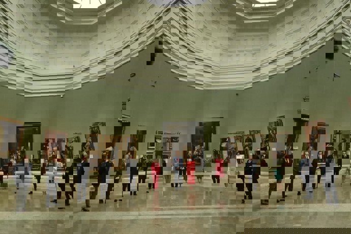 Los Reyes de España, Felipe VI y Letizia en el Museo del Prado